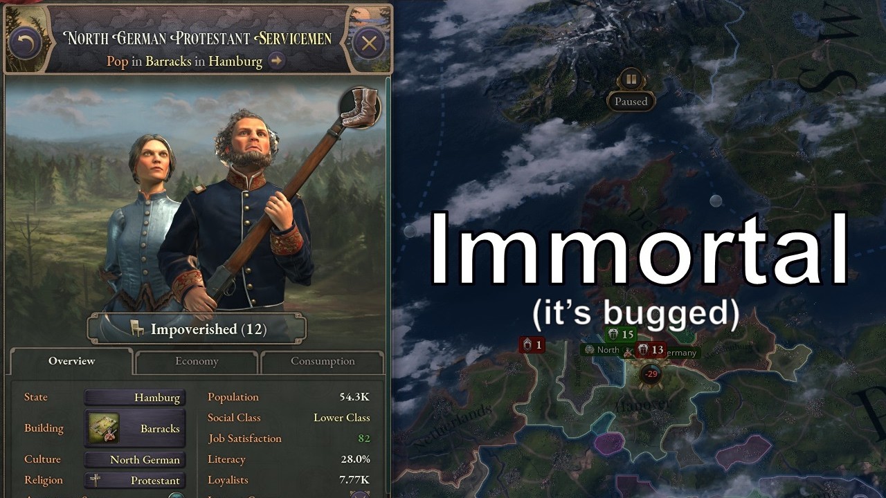 Immortal, Culture Switching Soldiers (Bug Investigation)