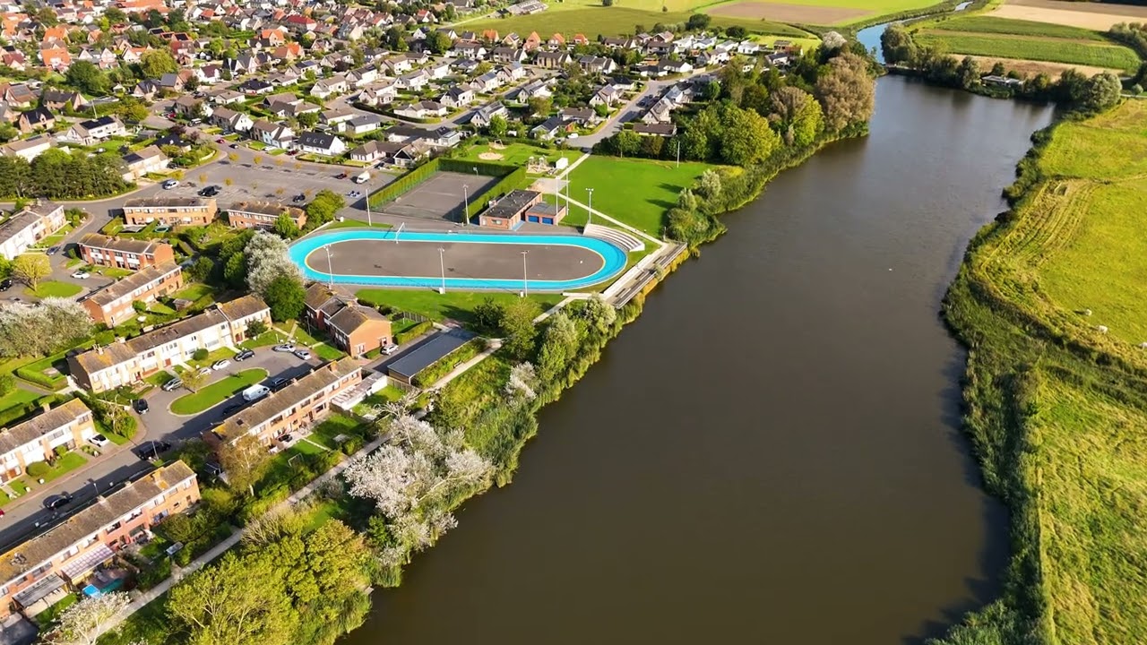 Dronevlucht over de Keignaert in Zandvoorde Oostende