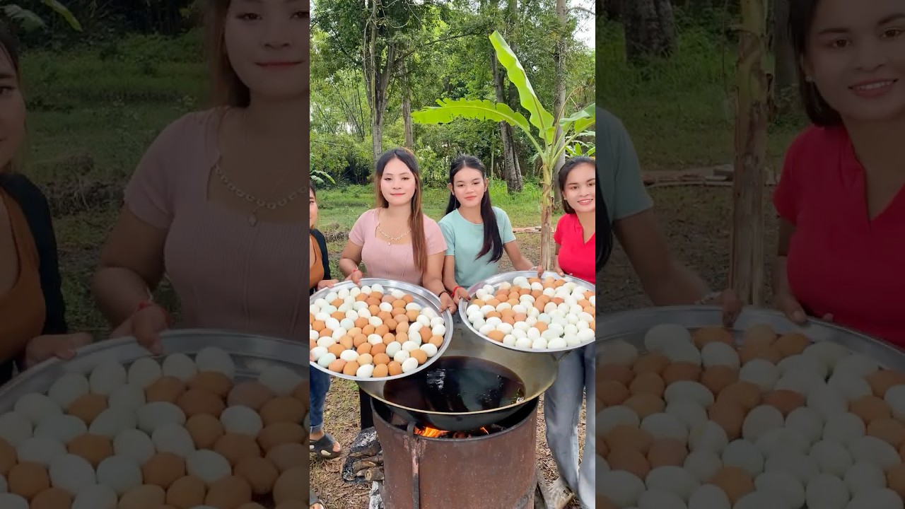 Crispy egg with rice recipe 