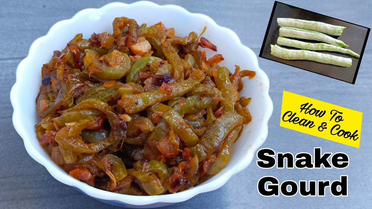Snake Gourd Recipe || Easy Snake Gourd Recipe || Potlakaya Curry || How To Clean And Cut Snake Gourd