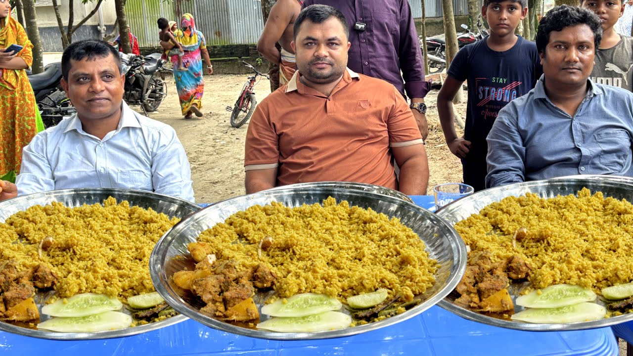 এক বাড়িতে তিন জামাইয়ের চিকেন খিচুড়ি খাওয়ার লড়াই কে পাবে প্রথম পুরস্কার | Addacity Food Blog