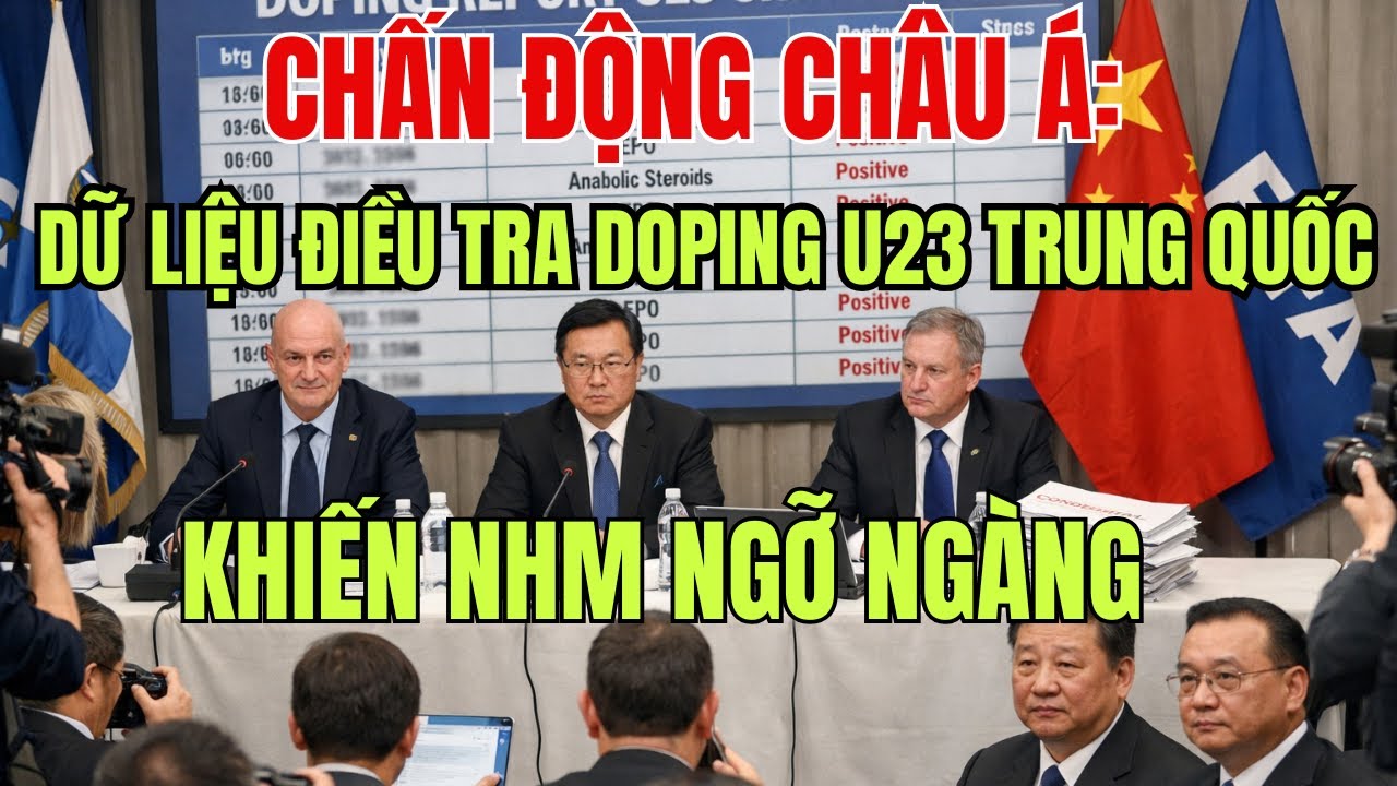 Chấn Động Châu Á: Dữ Liệu Điều Tra Doping U23 Trung Quốc Khiến NHM Ngỡ Ngàng