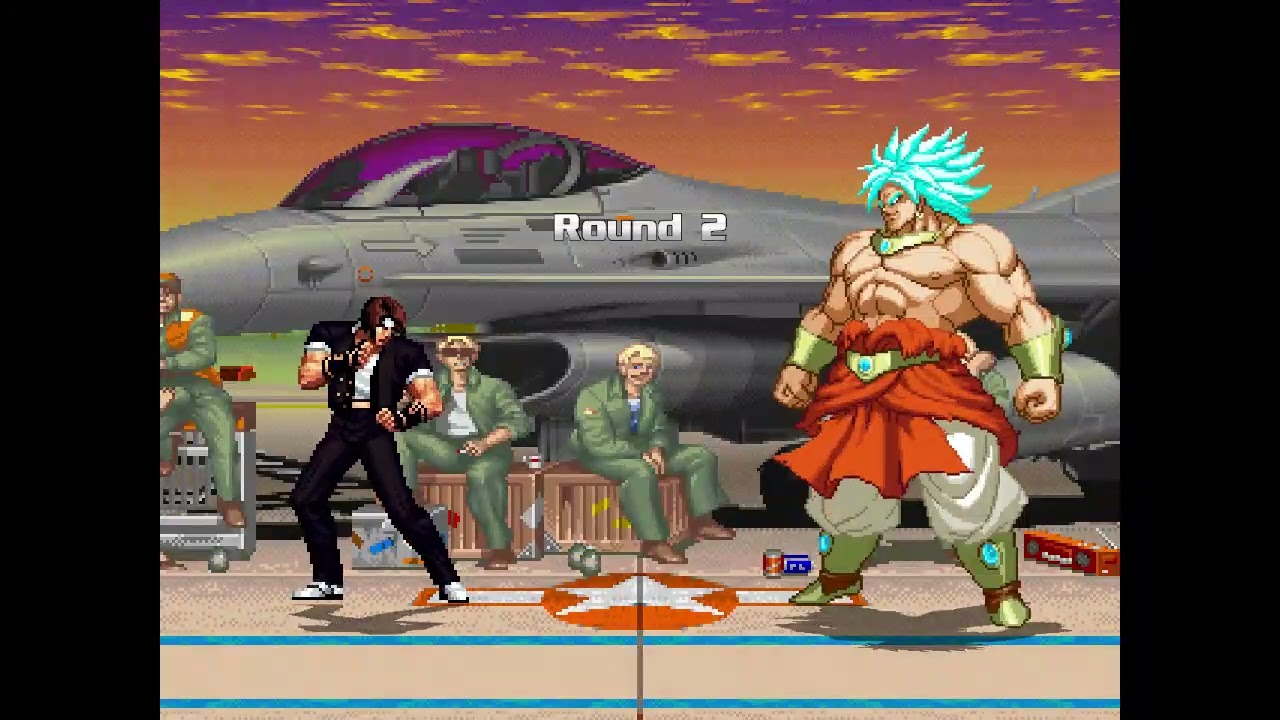 KYO  VS  BROLY  STREET FIGHTER ALPHA3 MUGEN 2025