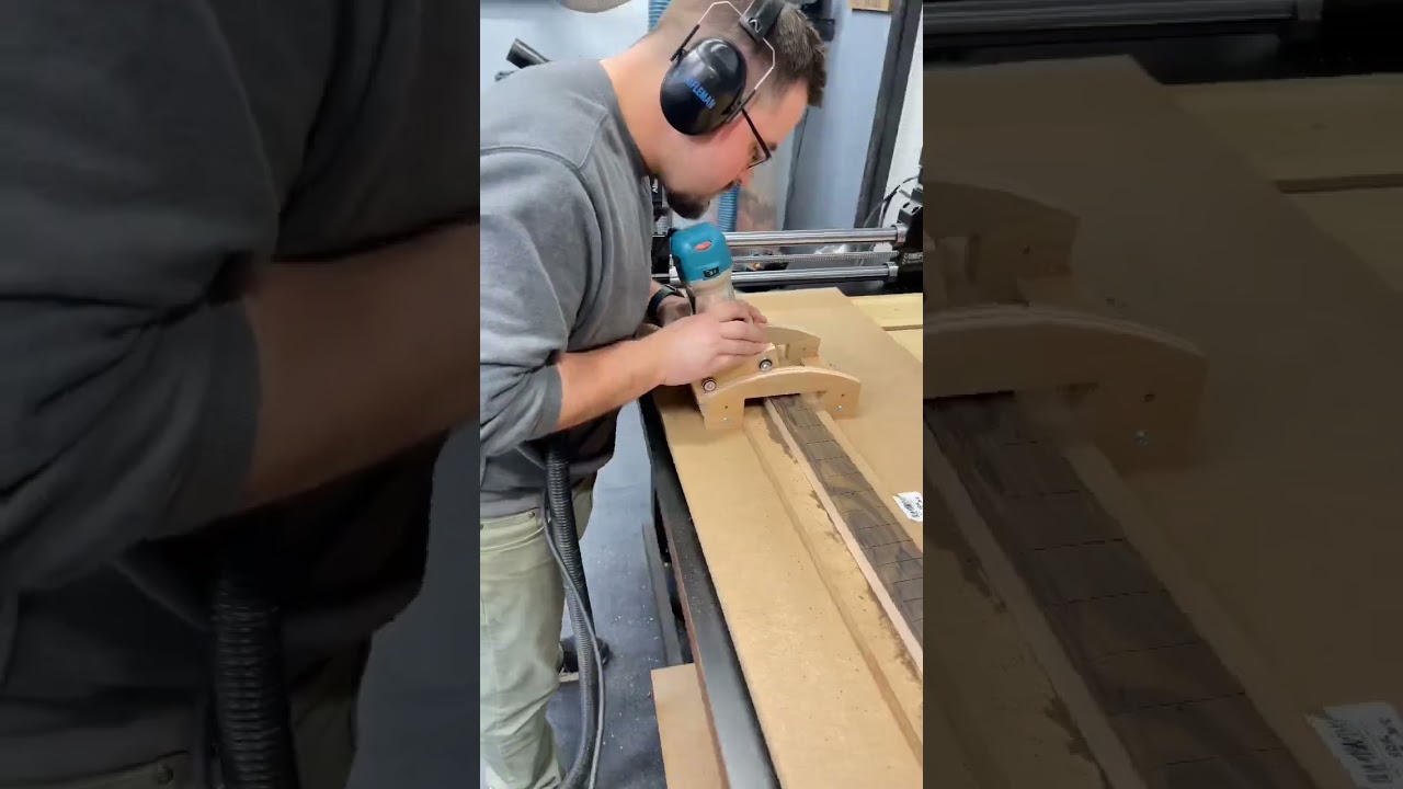 How to radius a guitar neck - radius a fretboard jig