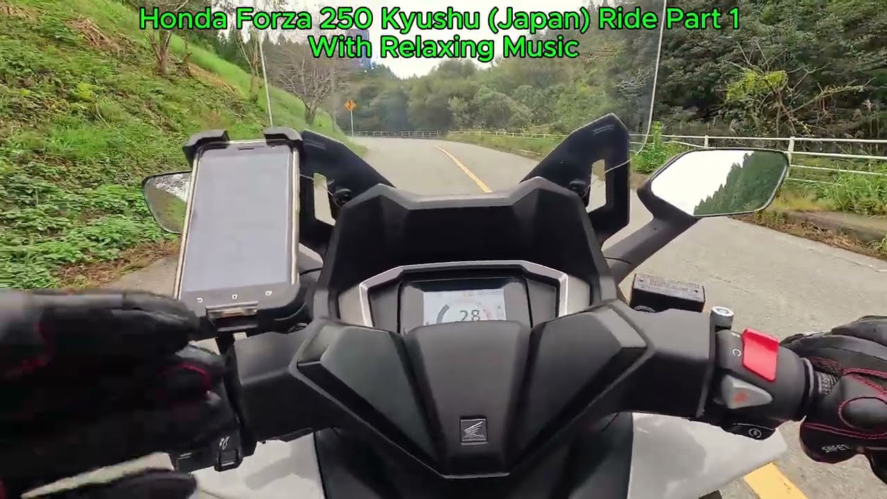 Honda Forza 250 Kyushu (Japan) Ride Part 1 With Relaxing Music.