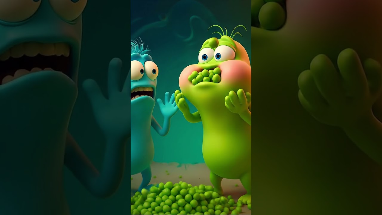 The Green Monster Can&rsquo;t Stop Eating! 😂🍈 | Funny 3D Animation for Kids