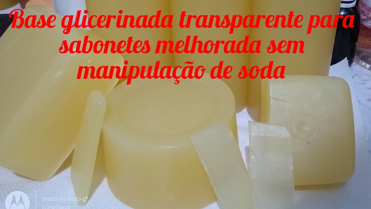 Base glicerinada transparente para sabonetes melhorada sem manipulação de soda