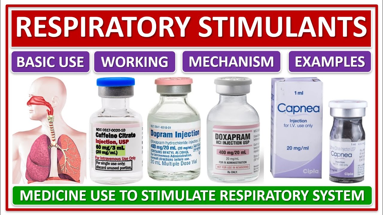 RESPIRATORY STIMULANTS, EXAMPLES, WORKING, SIDE EFFECT, MEDICINE USE TO STIMULATE RESPIRATORY SYSTEM