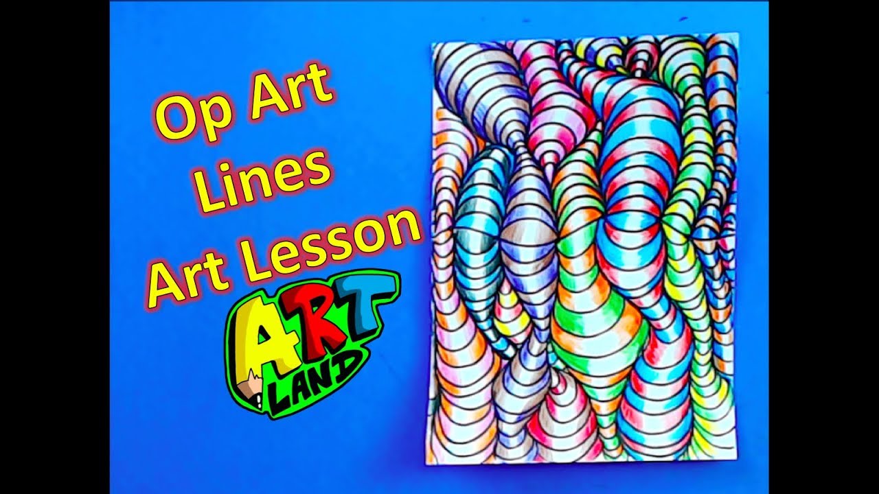 Op Art Lines Art Lesson