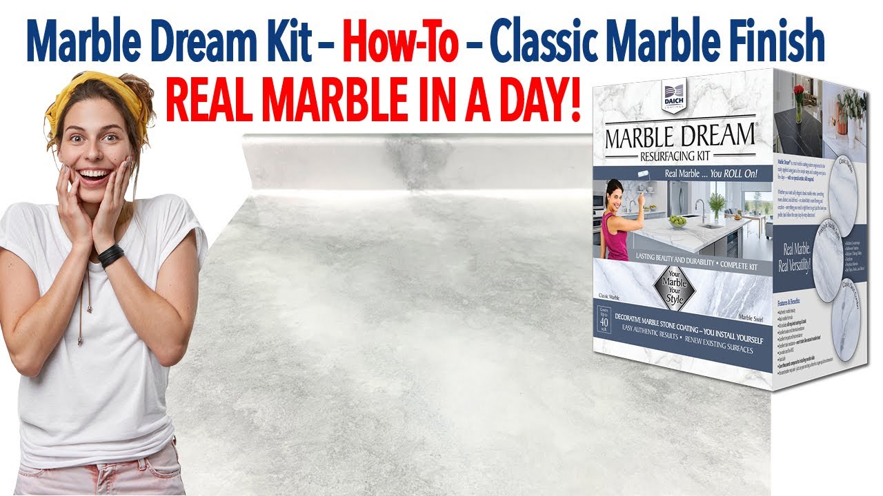 Marble Dream Resurfacing Kit By DAICH COATINGS – HOW-TO – Classic Marble Finish