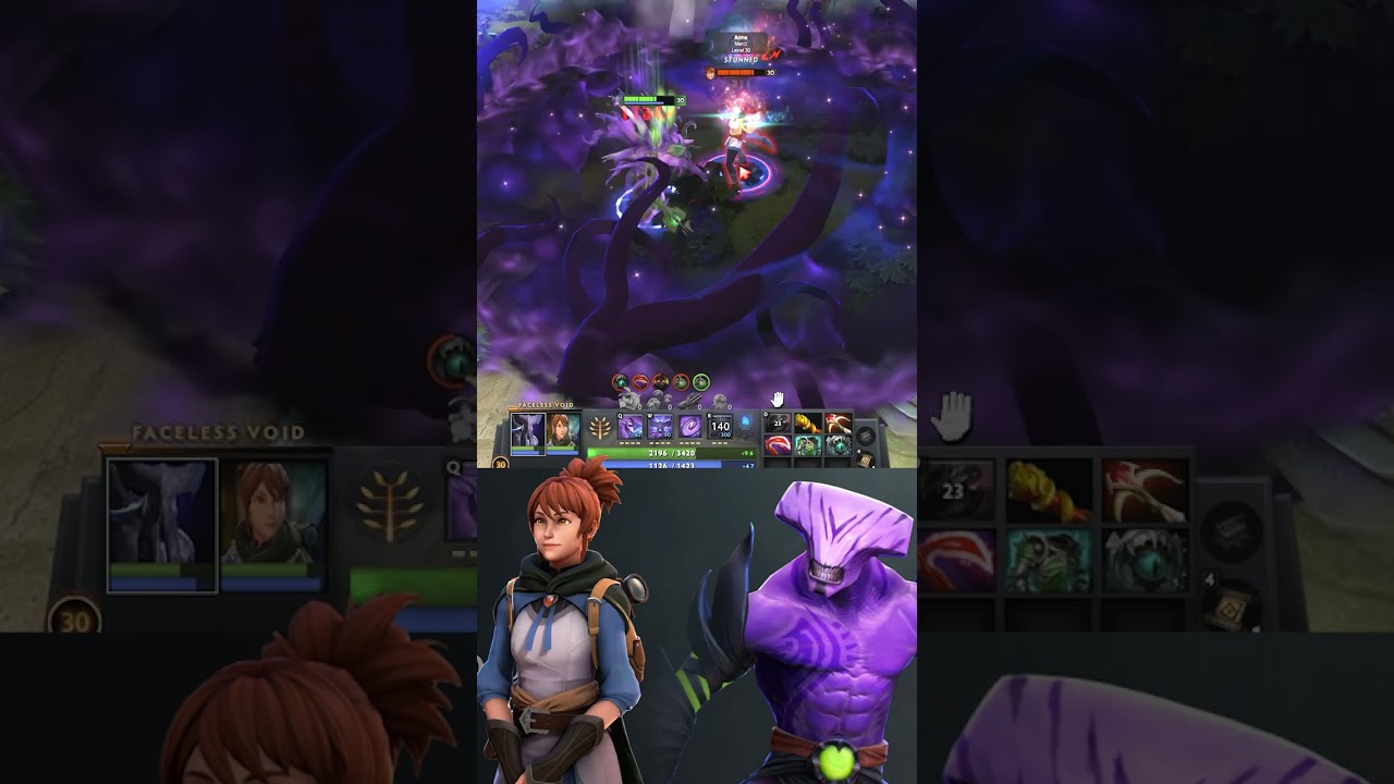 Level 30 Marci vs Faceless Void  Same Item