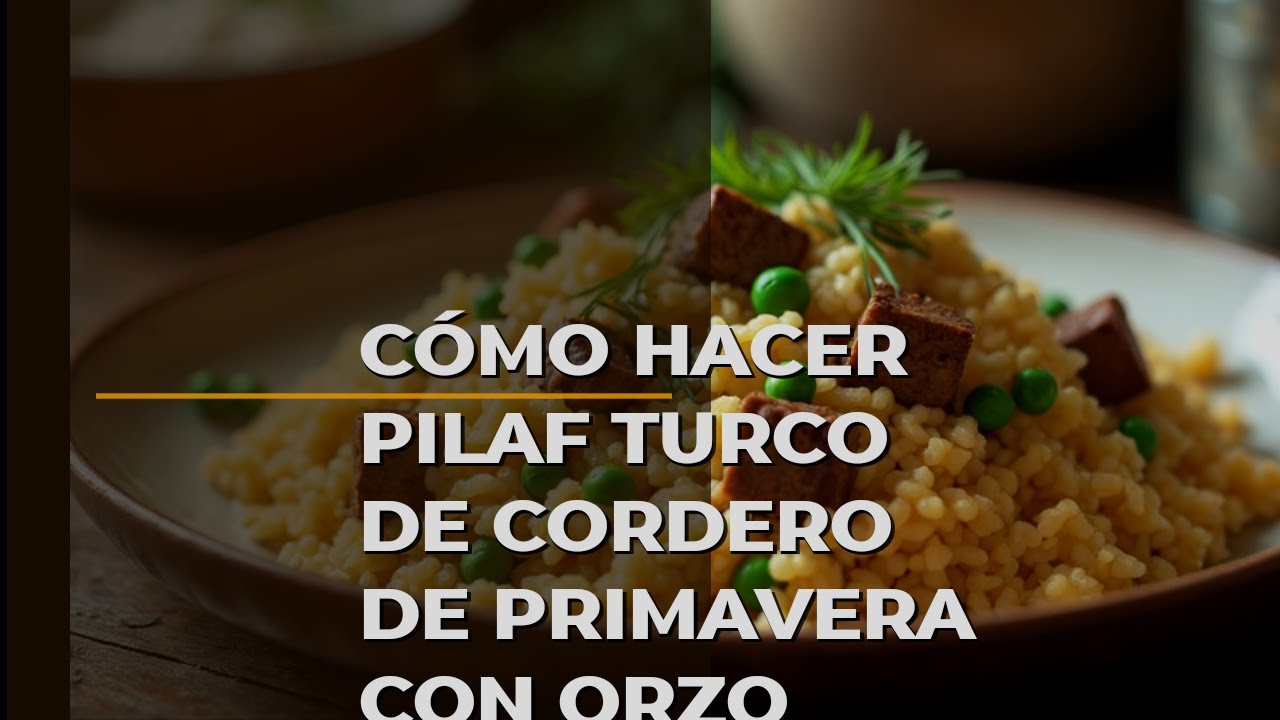 Cómo Hacer Pilaf Turco De Cordero De Primavera Con Orzo