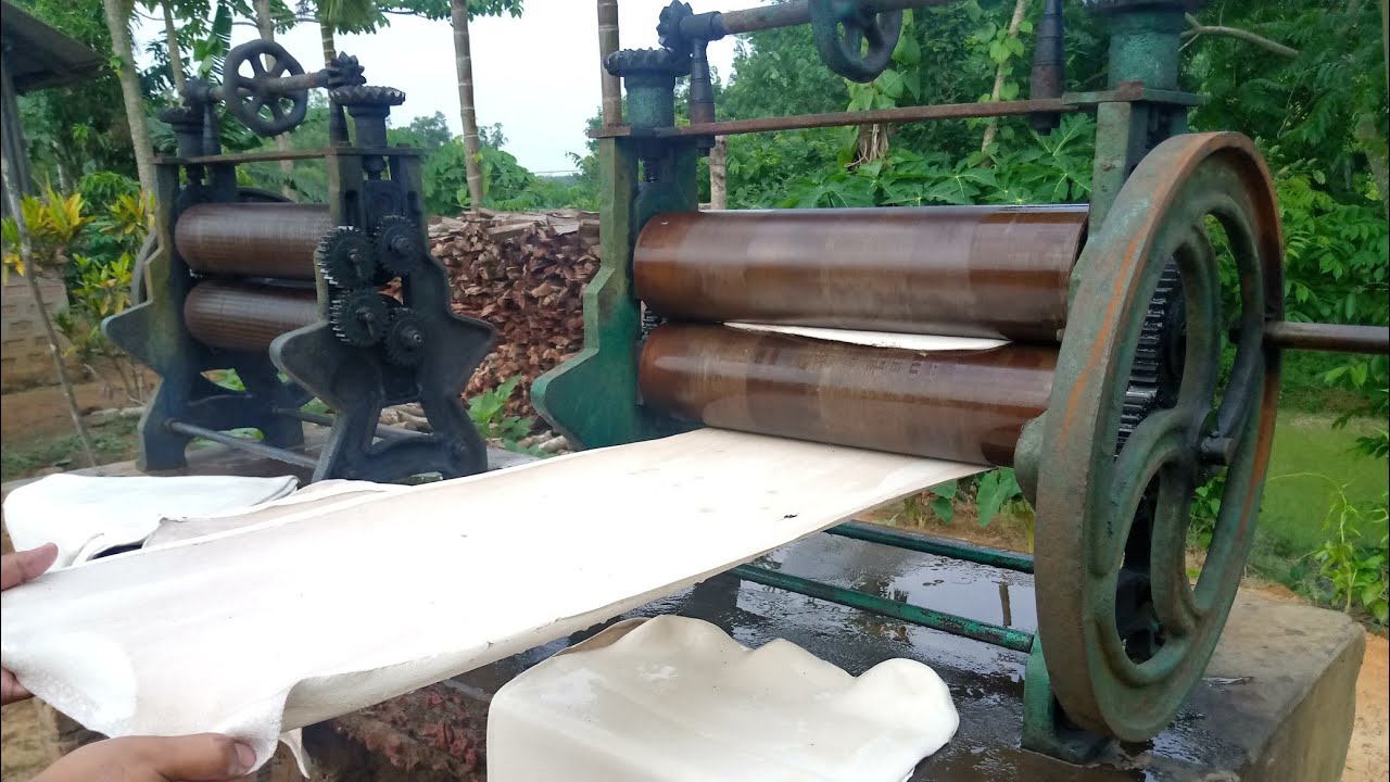 Amazing Tripura, Rubber Sheet making process// Natural rubber processing //2021