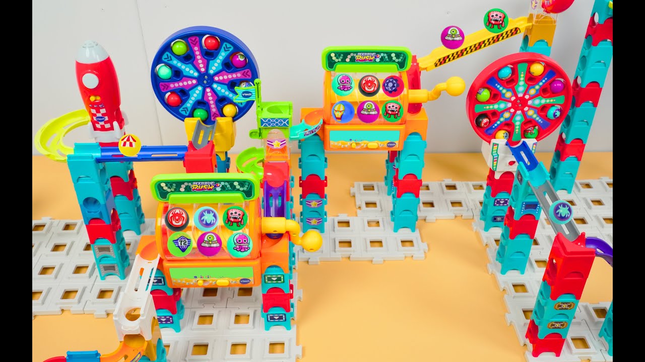 Marble Run Race LEGO Combination | Vtech Marble Rush ASMR | Marble Elevator