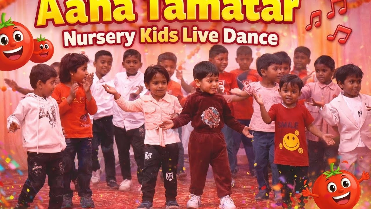 Cute Nursery Kids Dance on “Aaha Tamatar” 🍅 | Adarsh Vidyalaya Bhadara Annual Function#warzone 