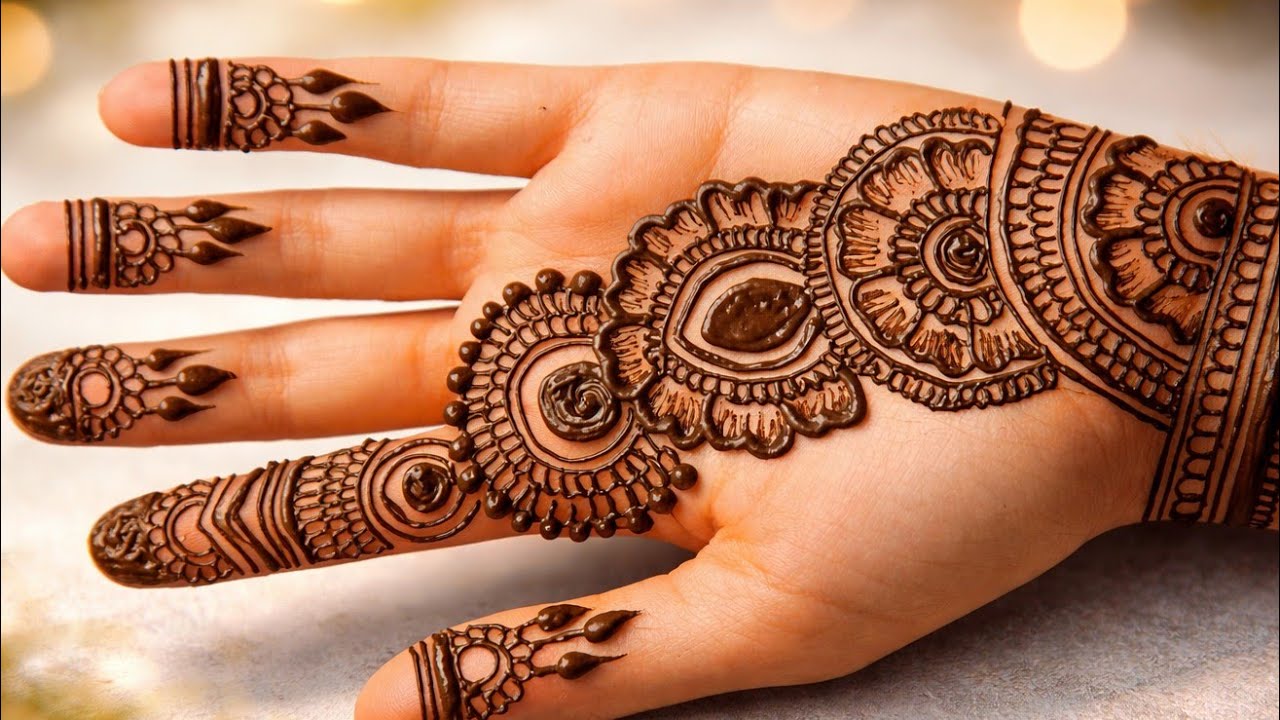 Very Easy Full Hand Mehndi Design 