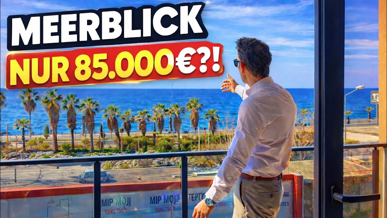 Alanya 85.000€ Wohnung mit VOLLEM Meerblick!