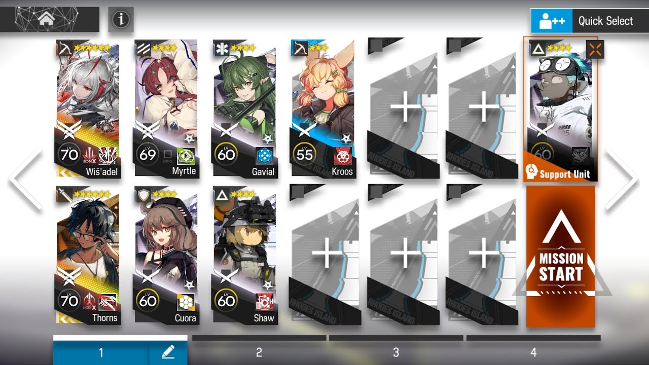【Arknights】Annihilation 14: Lingering Shangshu Trail (Wis'adel+Thorns) 