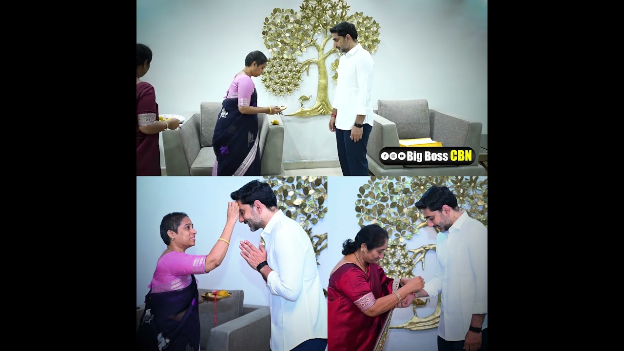 Minister Savitha and MLA Galla Madhavi tie Rakhi to Lokesh Anna❤️❤️| #naralokesh #chandrababu #Bi...