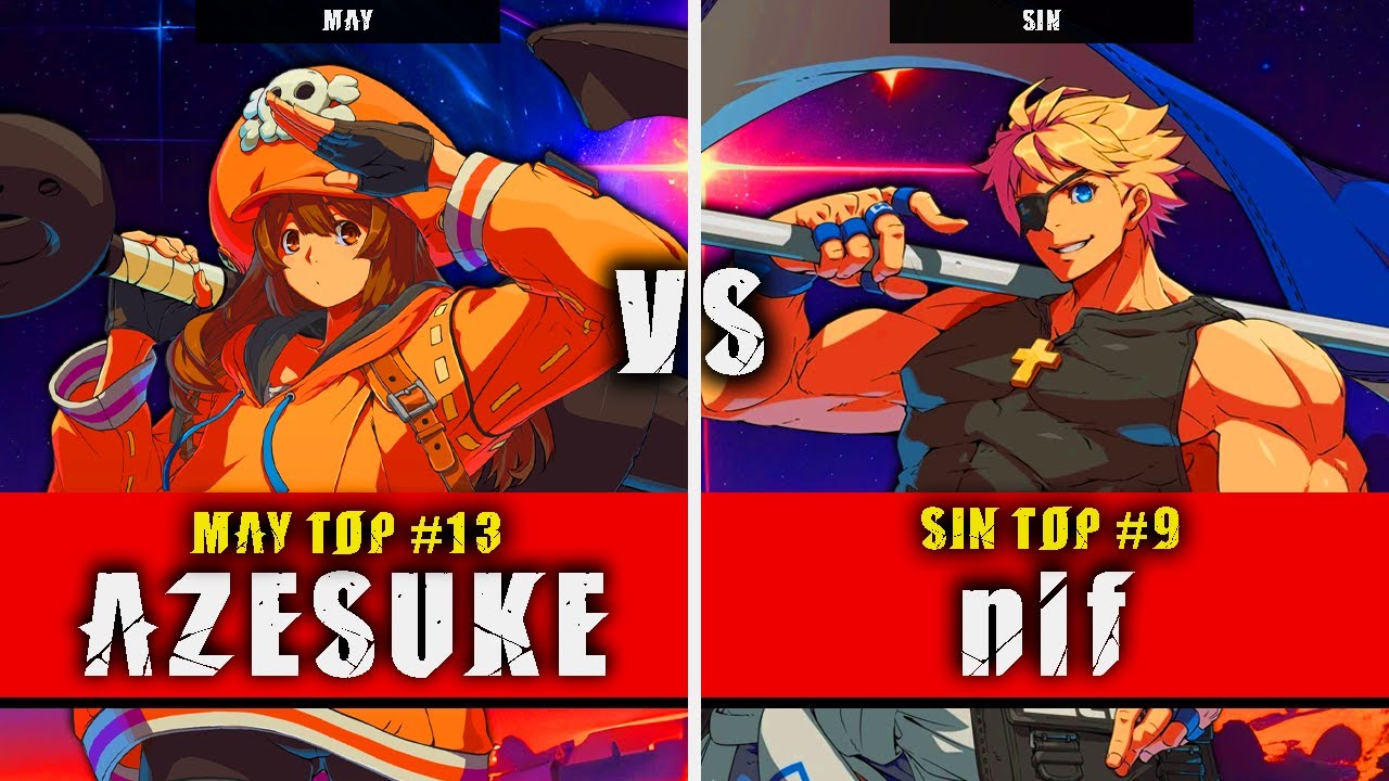 GGST | AZESUKE (May) VS nif (Sin) | Guilty Gear Strive High level gameplay
