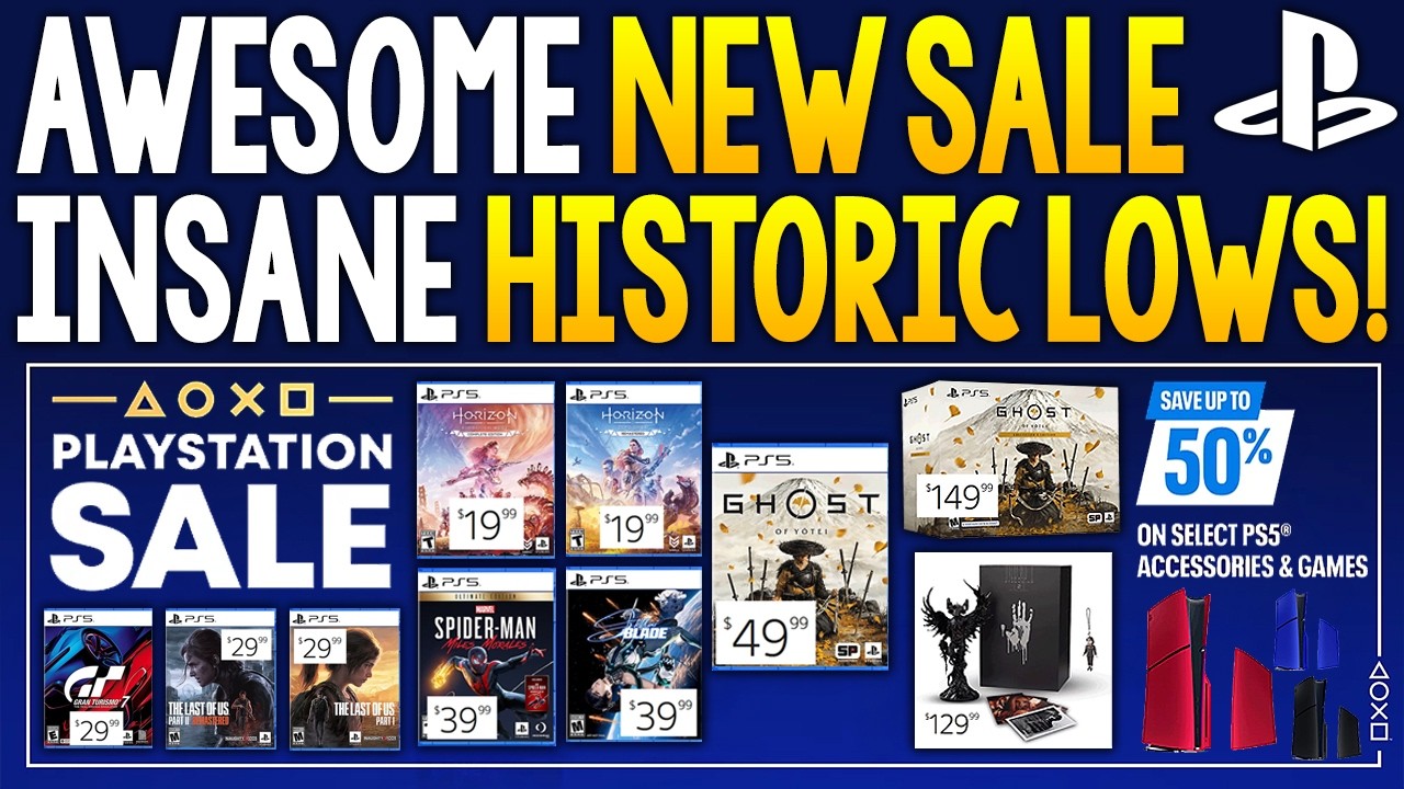 Awesome NEW PlayStation SALE - Insane HISTORIC LOW DEALS and More PS5 Game Deals!