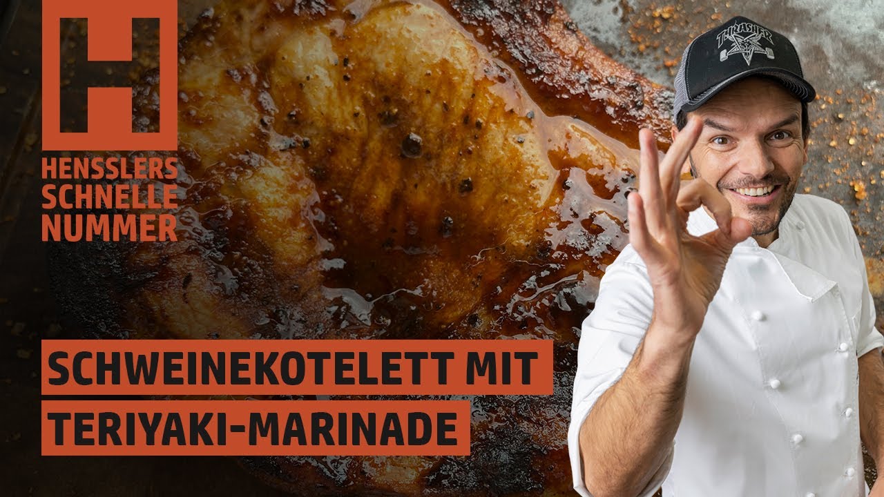 Schnelles Schweinekotelett vom Grill mit Teriyaki-Marinade Rezept von Steffen Henssler