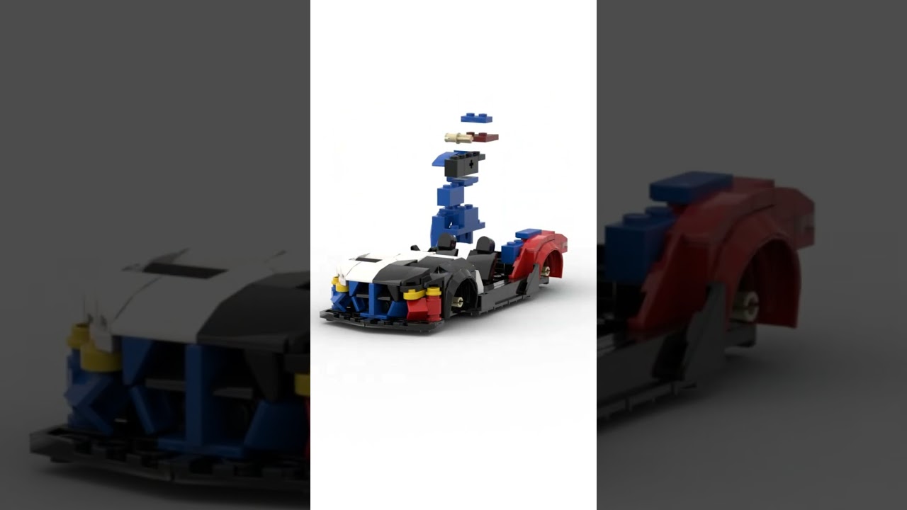 Lego BMW M4 GT3 EVO animated build Moc by mp_mocs #bmw #lego #gt3 #car