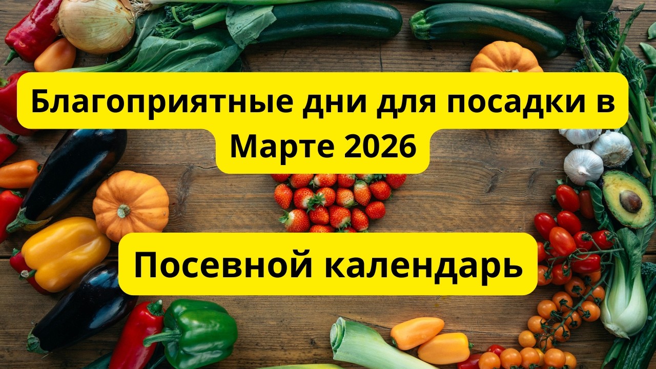 Посевной календарь:Благоприятные дни для посадки в Марте 2026