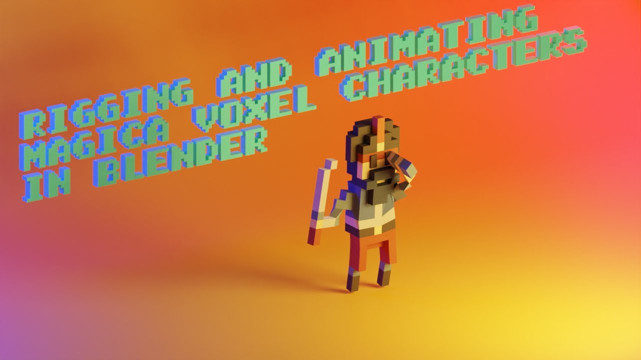 Rigging and Animating a Magica Voxel Character [Blender Tutorial]
