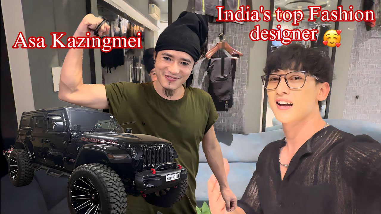 I went 2 surprise Asa Kazingmei(most famous Indian designer)but he gave me a surprise gift instead😂
