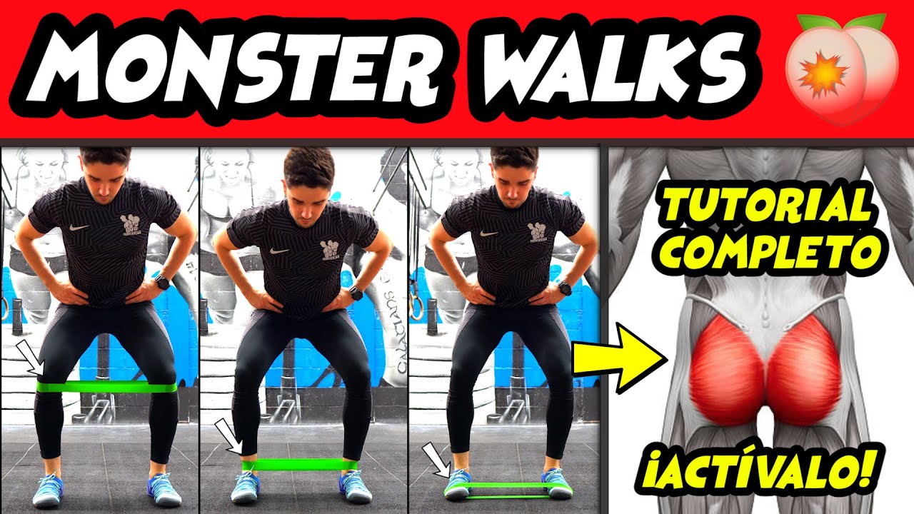 MONSTER WALK 🍑🔥  ACTIVA tu GLÚTEO MEDIO con este Ejercicio
