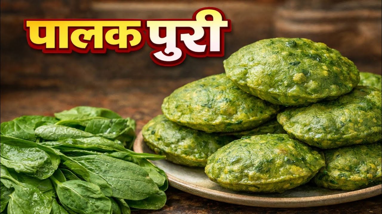 पालक पुरी कैसे बनाएं || Palak Puri Recipe | Crispy karari aur khasta Palak puri Recipe 