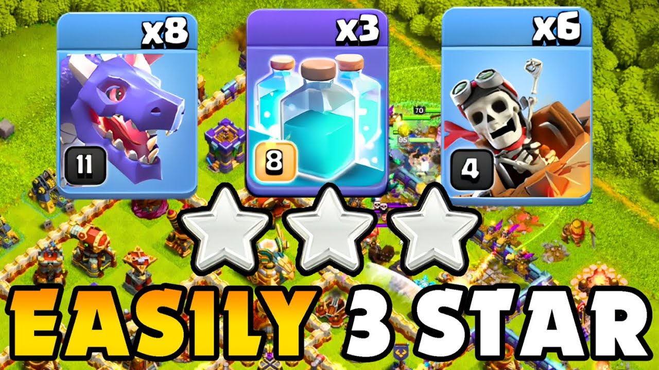 TH16 Dragon & Dragon Rider is Enough to Get 3 STAR Base! TH16 Attack Strategy in Clash of Clans