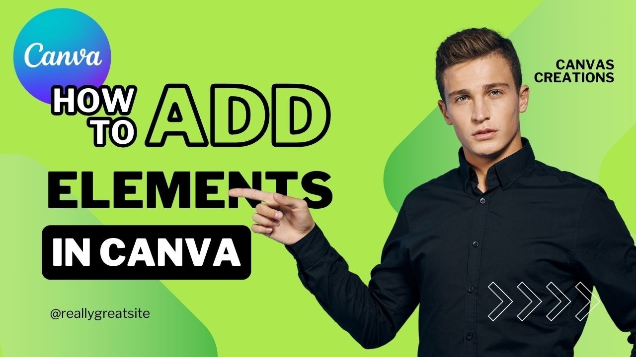 Adding Elements in Canva | Easy Tutorial