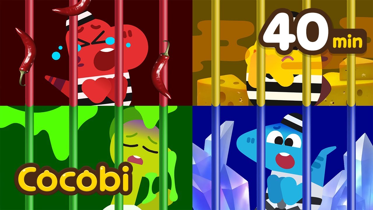 Lagu Warna Ruang Pelarian!🌈🔑🔒 dan Lainnya |  Kompilasi Lagu Anak-anak | Cocobi