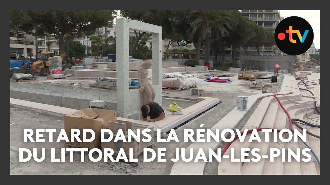 Juan-les-Pins : retard dans la réhabilitation des plages et du littoral de la station balnéaire