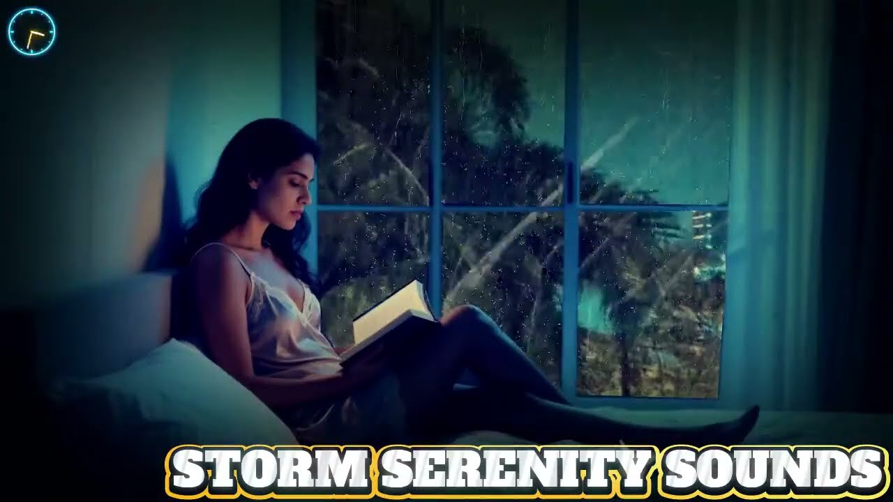 SLEEPSTREAM WITH THUNDER RAIN AND NIGHT READING AMBIENCE 🌩️🛏️