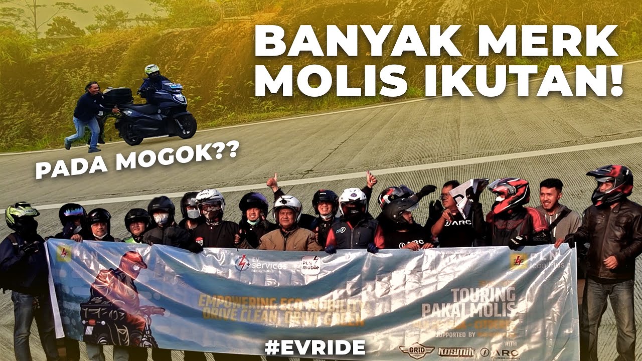 #EVRIDE TOURING MOTOR LISTRIK 250KM PP !! NANJAK KE CITOREK !!