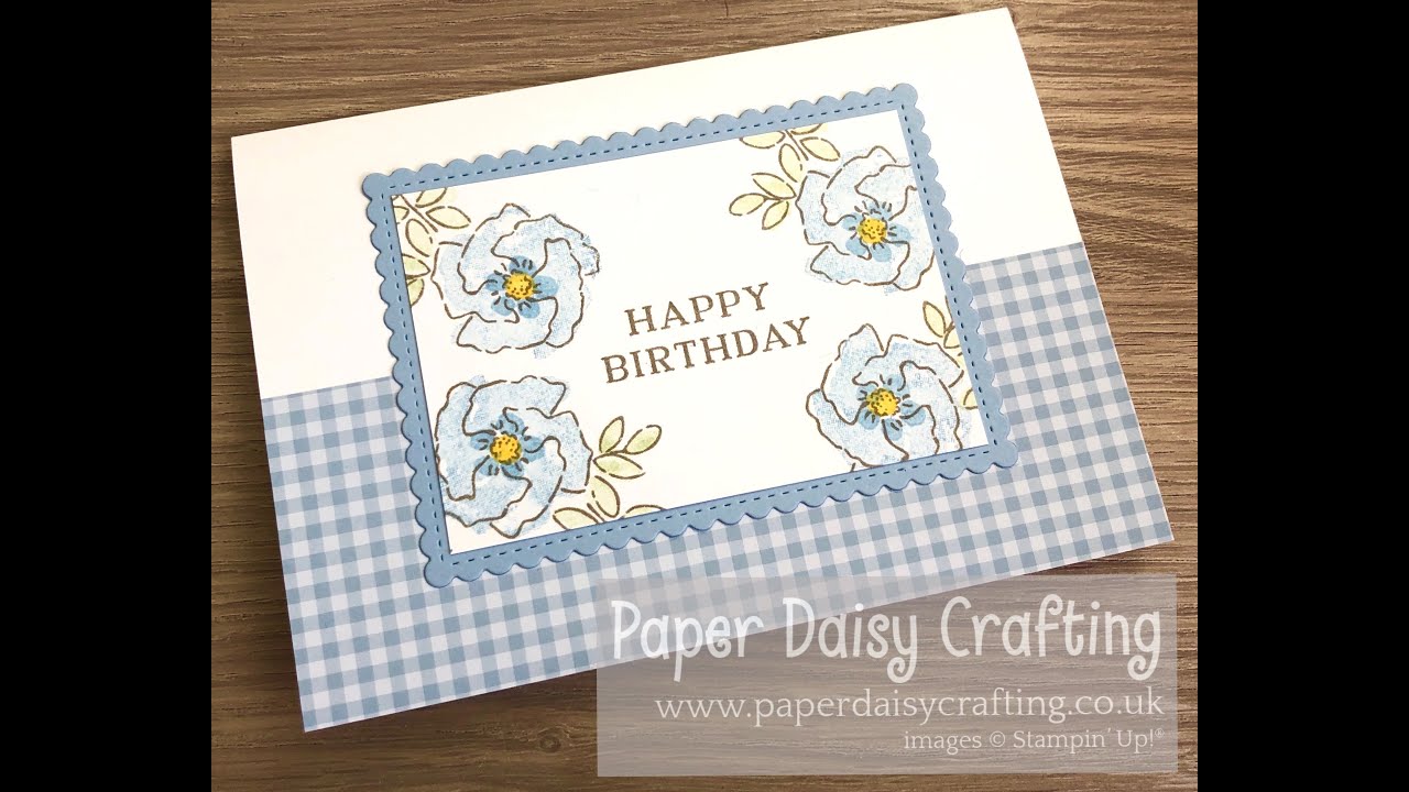 Inspiring Iris birthday card - video tutorial