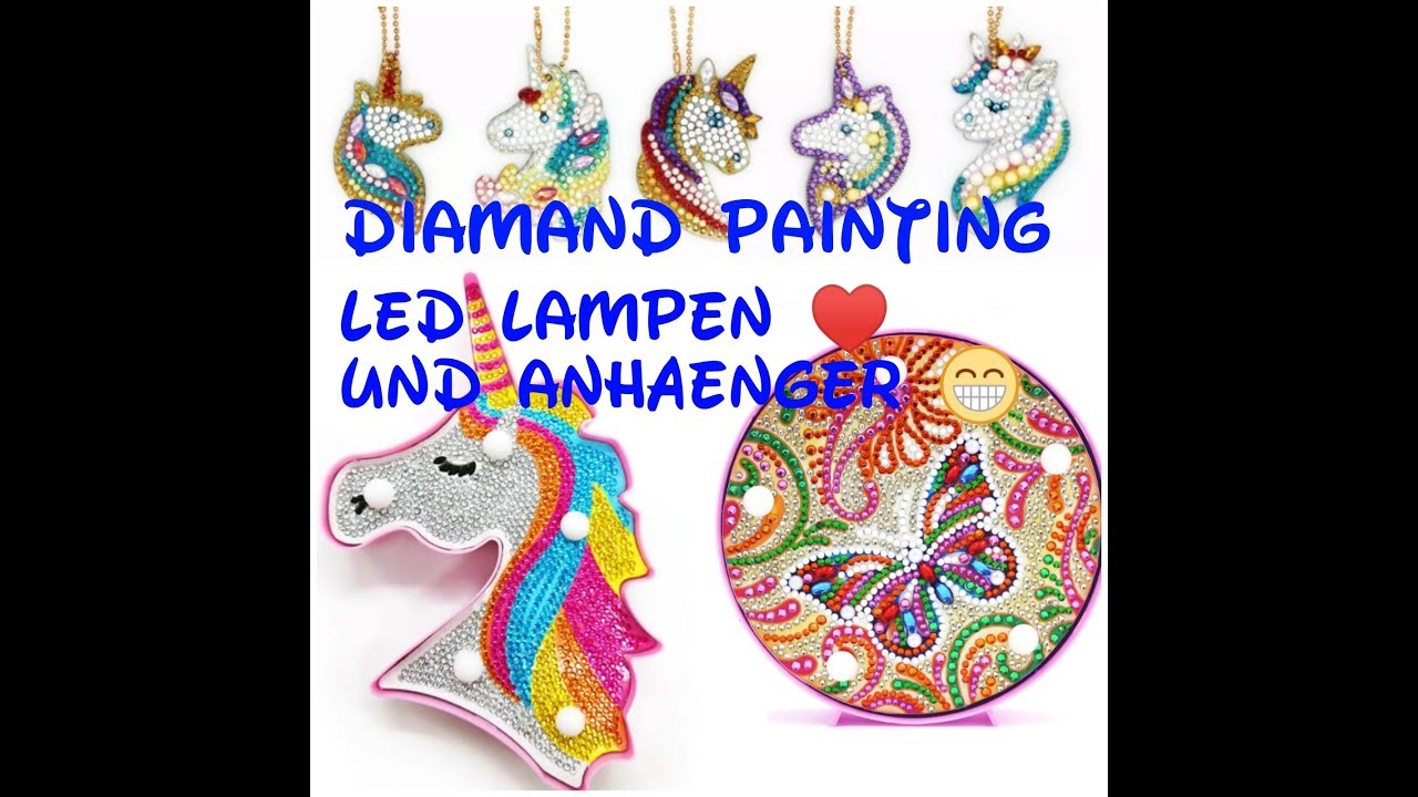 Diamond Painting Produkt unboxing & review Anhänger #2 & LED Leuchte #1