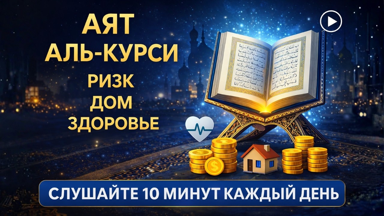 Аят аль-Курси — Мощная молитва для достатка, дома и здоровья | Слушай 10 минут каждый день
