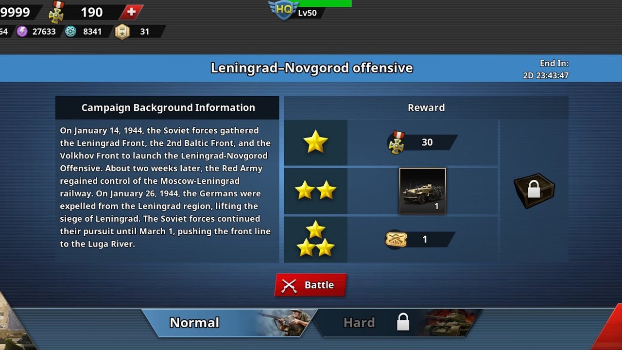 Leningrad-Novgorod Offensive Easy and Hard 