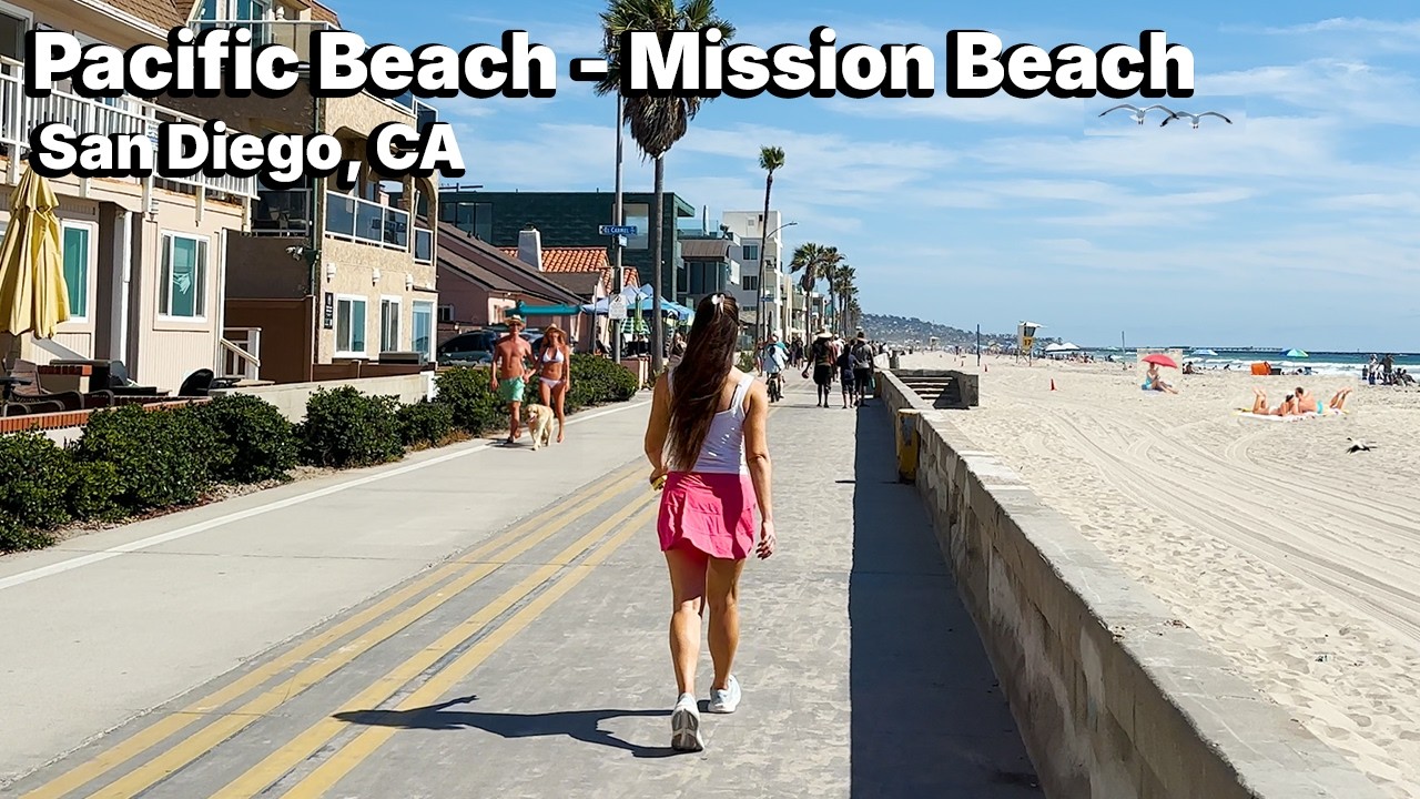 Walking San Diego's Most Legendary Beach Boardwalk | Pacific Beach to Mission Beach