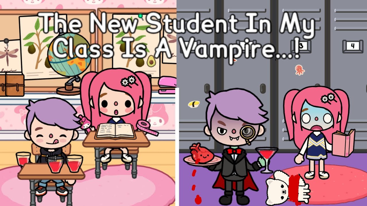 The New Student In My Class Is A Vampire 😱🧛🏻✏️ | Toca Life World ✨ | Toca Life Sad Story 💗 Toca Boca