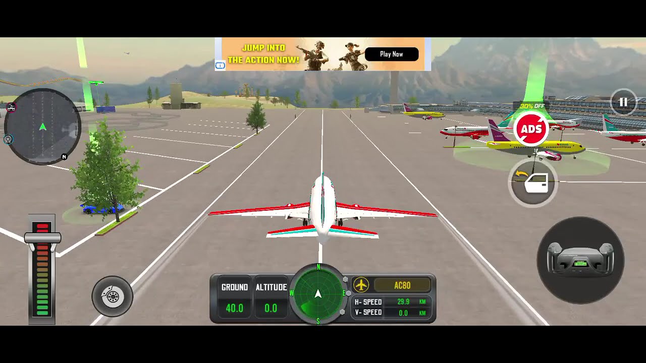 The airplane ✈️ game 🎮 in  