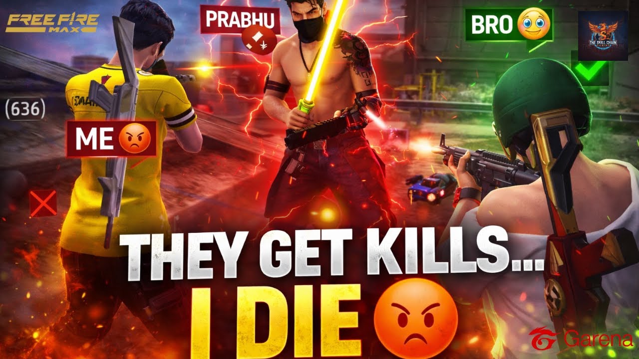 Unfair Match! I Died Fighting, Teammates Got Free Kills | Skill Chain Gaming | Free Fire