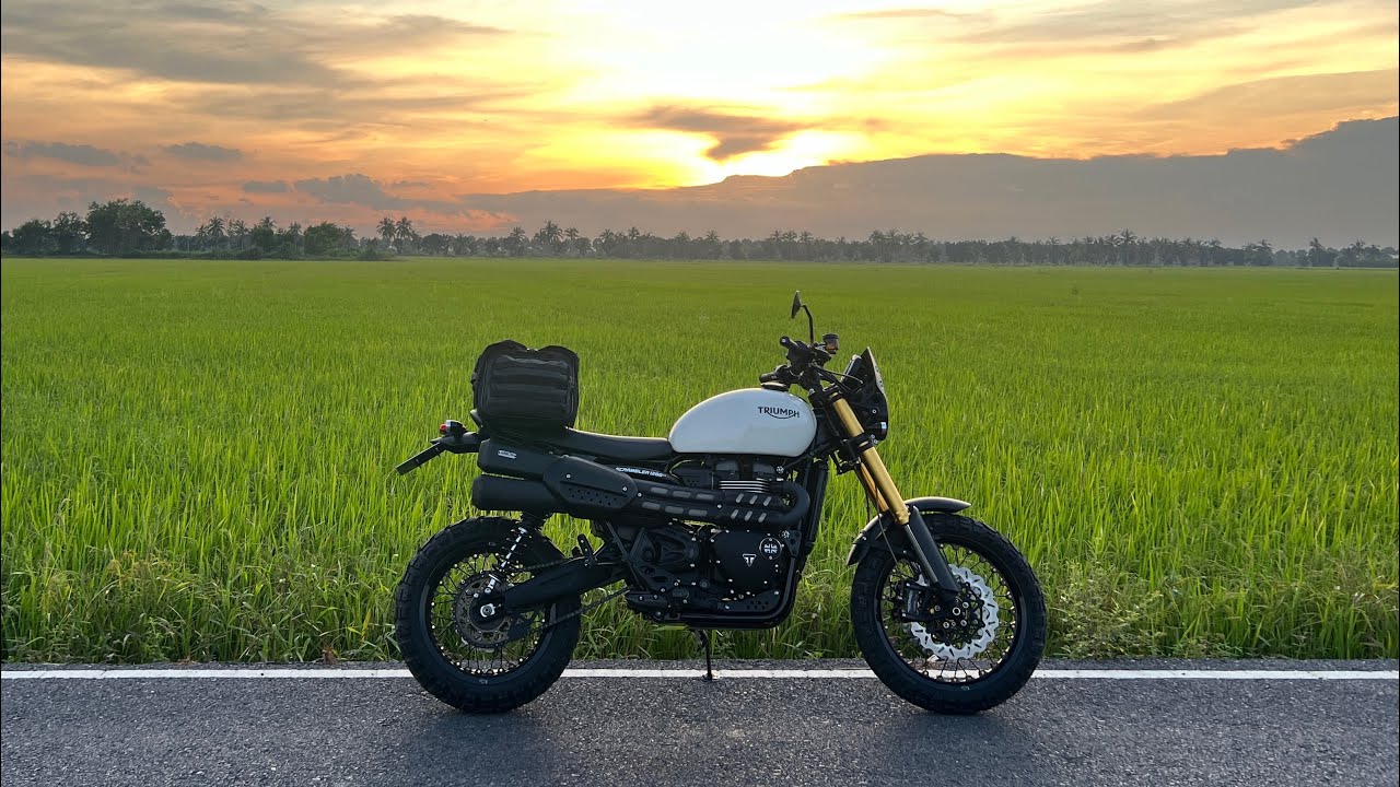 Triumph scrambler 1200 xe กับทริปนครนายก นึกถึงมอเตอร์ไซด์ นึกถึงแอม & Hey.moto 25/8/67 📍