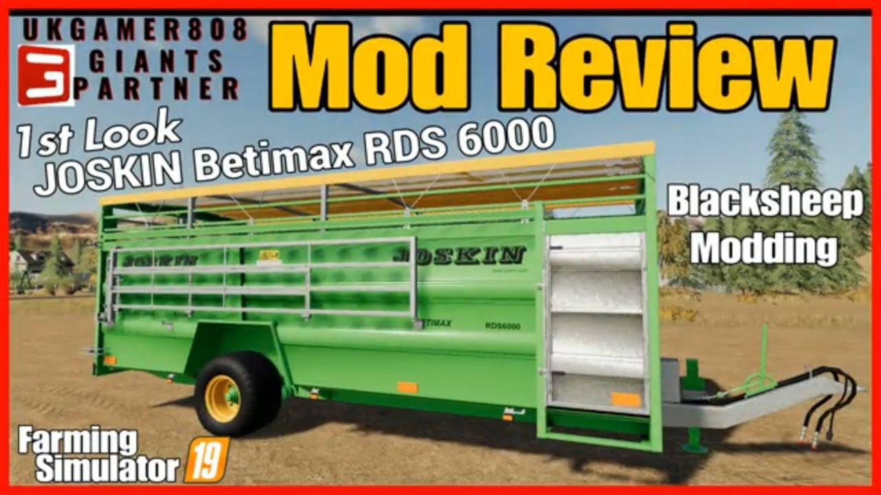 JOSKIN Betimax RDS 6000 fs19 mods 1st Look Mod Review fs19 #fs19modreview