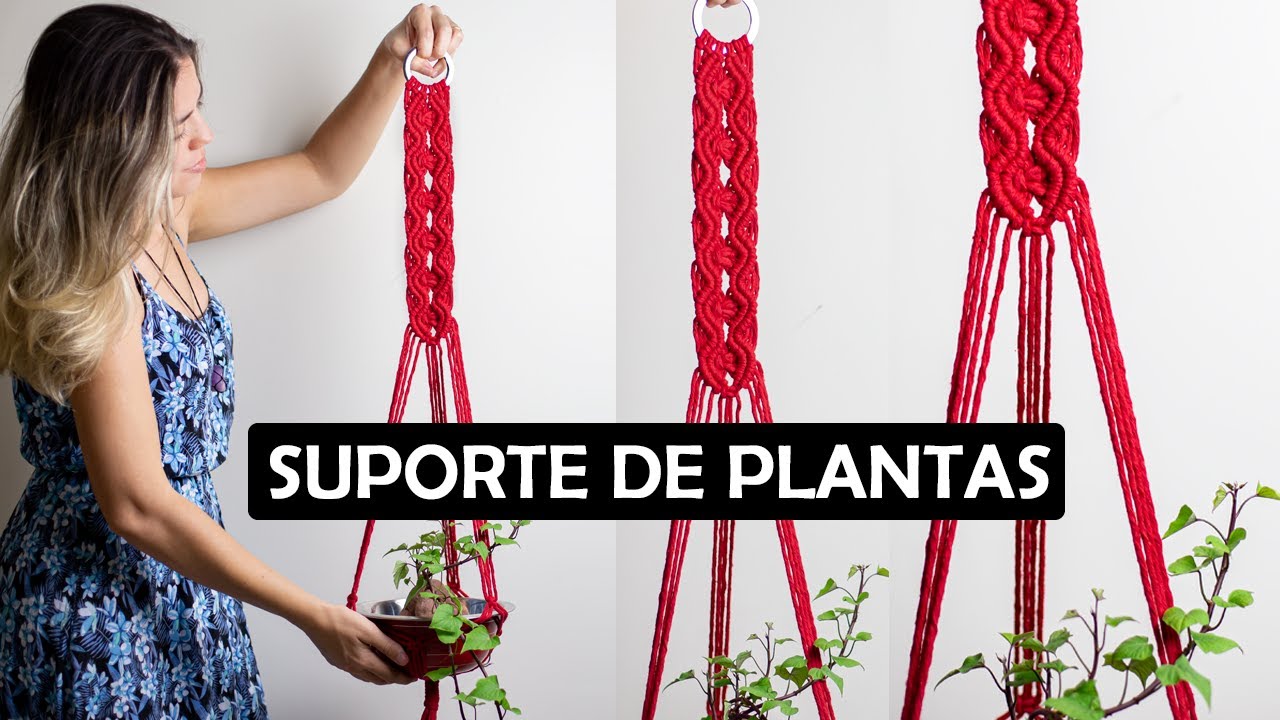 SUPORTE DE PLANTAS EM MACRAMÊ PASSO A PASSO 