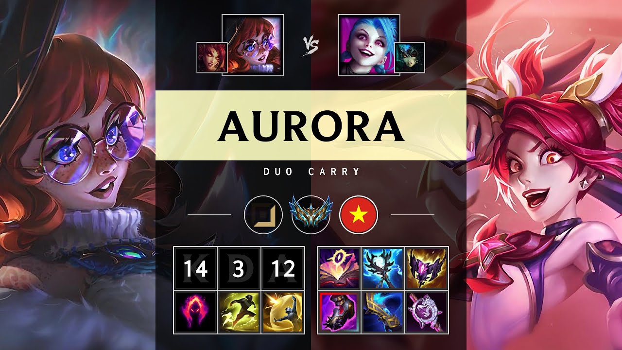 Aurora Carry vs Jinx - VN Challenger Patch 25.17